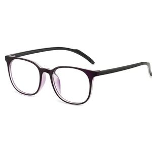 Blue Light Blocking Anti Eyestrain Lens Eyeglasses UV400 Purple Frame